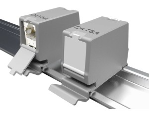  DINTEK DuraMAX Cat.6A UTP DIN Rail Mounted Coupler